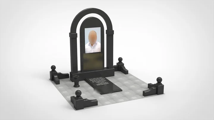 Комплекс с аркой — 3D макет комплекса